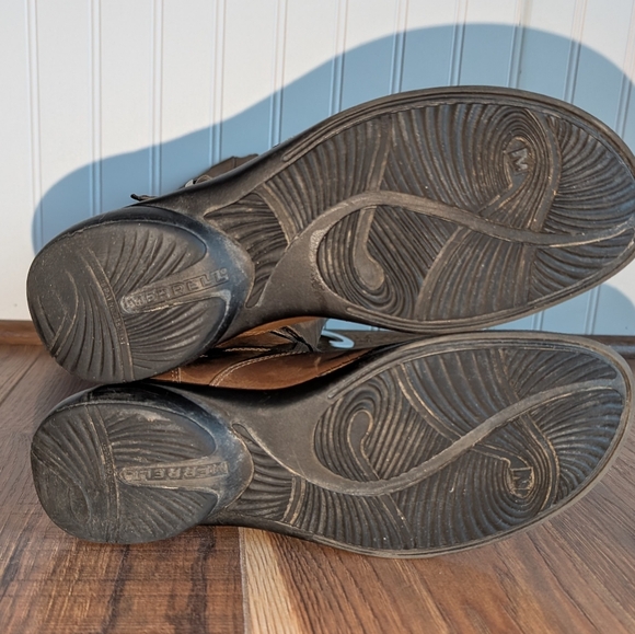 Chestnut Leather " Tetra" Waterproof Boots by Merrell Women's Sz 8 - Picture 5 of 9